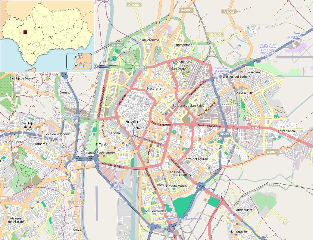 แผนที่ของ spain_ provinces. kgm สเปน neighborhoods